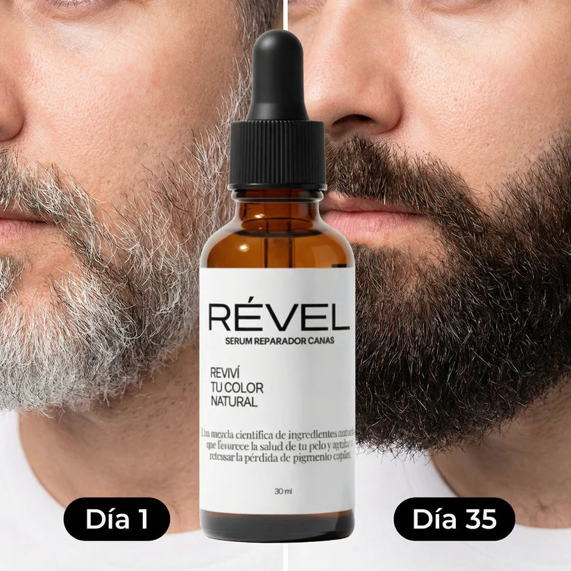 RÉVEL SERUM - Reactivador del color natural Cabello y Barba - 30ml
